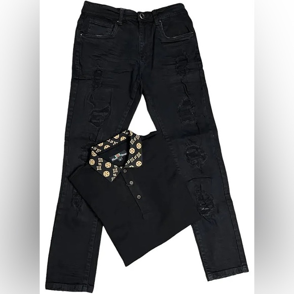 New high stretch ripped legs jeans - Picture 1 of 4